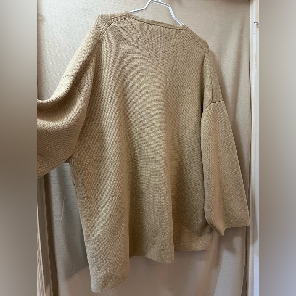 J. Crew gorgeous oversized cardigan gold button accents big pockets size 2XL - Picture 10 of 11